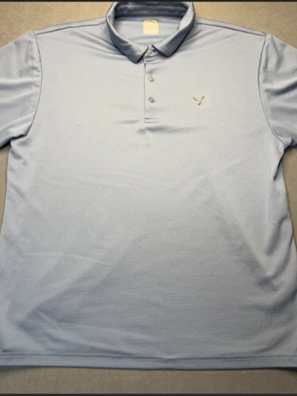 Callaway Mens Golf Polo Shirt XL Opti Dri Swing Tech Short Sleeve AOP Golf Theme